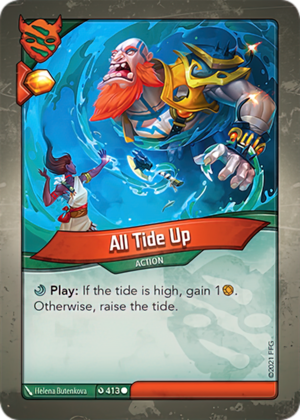 All Tide Up, a KeyForge card illustrated by Helena Butenkova