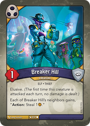 Breaker Hill, a KeyForge card illustrated by Gong Studios