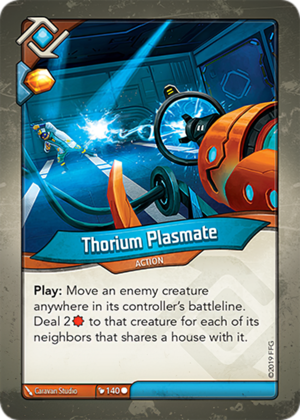 Thorium Plasmate, a KeyForge card illustrated by Caravan Studio
