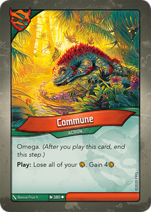 Commune, a KeyForge card illustrated by Ronnie Price II