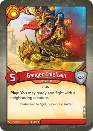Ganger Chieftain, a KeyForge card illustrated by Forrest Imel