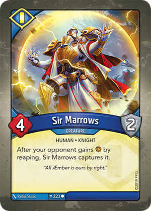 Sir Marrows, a KeyForge card illustrated by Radial Studio