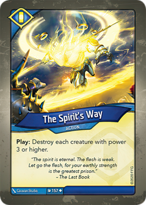 The Spirit’s Way, a KeyForge card illustrated by Caravan Studio