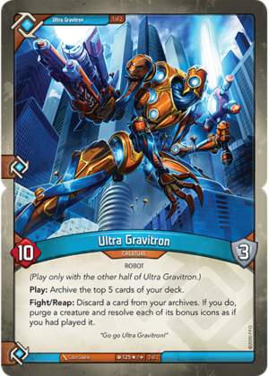 Ultra Gravitron, a KeyForge card illustrated by Colin Searle