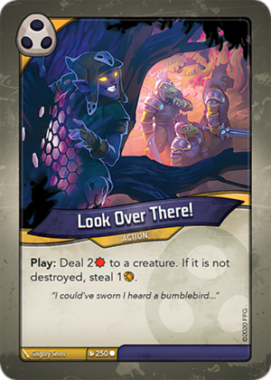 Look Over There!, a KeyForge card illustrated by Grigory Serov