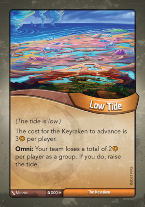 Low Tide (Rise of the Keyraken), a KeyForge card illustrated by Monztre