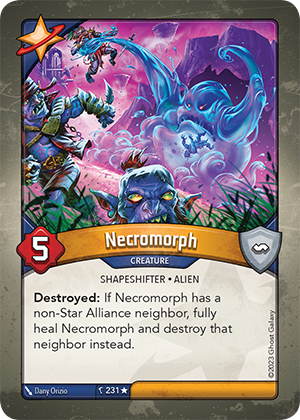 Necromorph, a KeyForge card illustrated by Dany Orizio