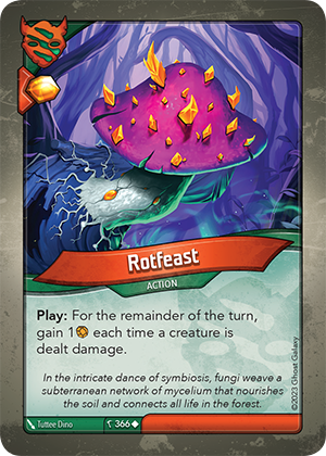Rotfeast, a KeyForge card illustrated by Tuttee Dino