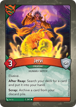 Jervi, a KeyForge card illustrated by Human