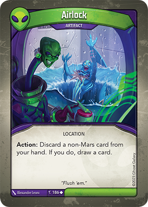 Airlock, a KeyForge card illustrated by Alexandre Leoni