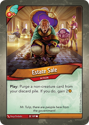 Estate Sale, a KeyForge card illustrated by Borja Pindado