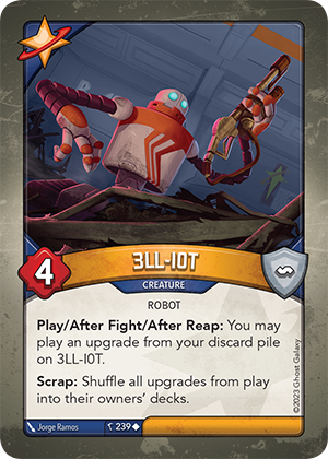 3LL-I0T, a KeyForge card illustrated by Robot