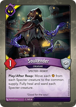 Soultender, a KeyForge card illustrated by Ronnie Price II