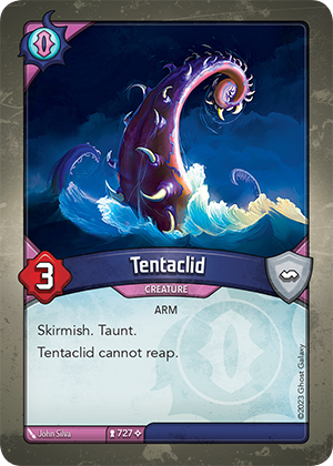 Tentaclid, a KeyForge card illustrated by John Silva