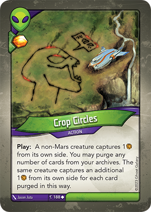 Crop Circles, a KeyForge card illustrated by Jason Juta