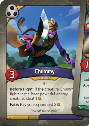 Chummy, a KeyForge card illustrated by Elf