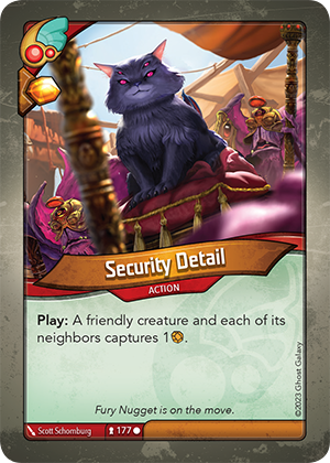 Security Detail, a KeyForge card illustrated by Scott Schomburg