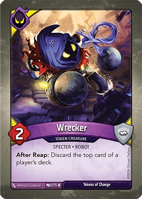 Wrecker, a KeyForge card illustrated by Jeferson Cordeiro