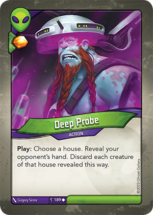 Deep Probe, a KeyForge card illustrated by Grigory Serov