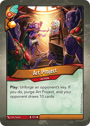 Art Project, a KeyForge card illustrated by Colin Searle
