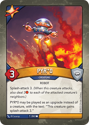 PYR*0, a KeyForge card illustrated by Robot