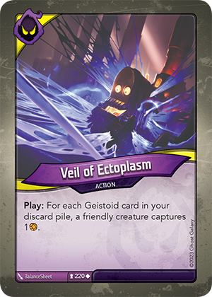 Veil of Ectoplasm, a KeyForge card illustrated by BalanceSheet