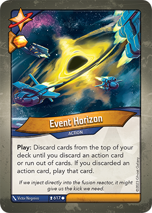 Event Horizon, a KeyForge card illustrated by Victor Negreiro