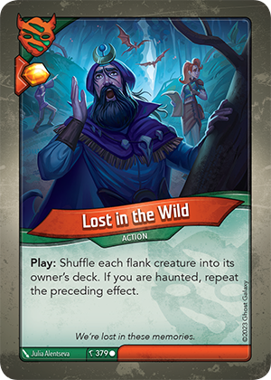 Lost in the Wild, a KeyForge card illustrated by Julia Alentseva