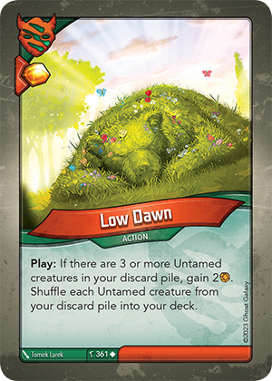 Low Dawn, a KeyForge card illustrated by Tomek Larek