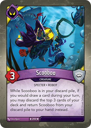Scooboo, a KeyForge card illustrated by Chris Bjors