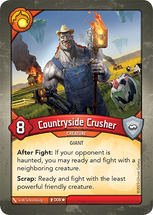 Countryside Crusher, a KeyForge card illustrated by Giant