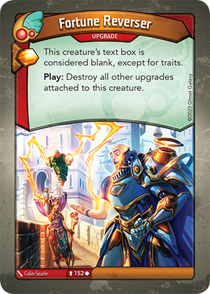 Fortune Reverser, a KeyForge card illustrated by Colin Searle