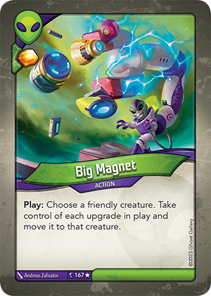 Big Magnet, a KeyForge card illustrated by Andreas Zafiratos
