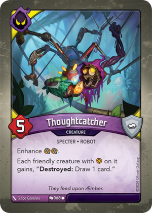 Thoughtcatcher, a KeyForge card illustrated by Specter