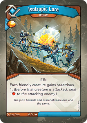 Isotropic Core, a KeyForge card illustrated by Dany Orizio