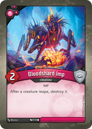 Bloodshard Imp, a KeyForge card illustrated by Imp