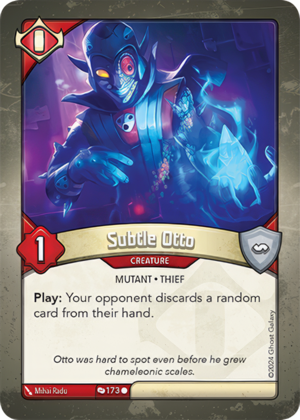 Subtle Otto (Redemption), a KeyForge card illustrated by Mutant