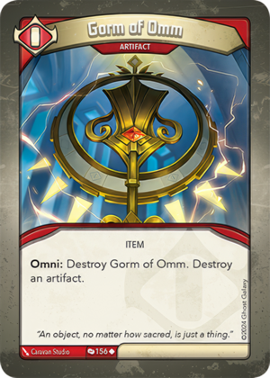 Gorm of Omm (Redemption), a KeyForge card illustrated by Caravan Studio