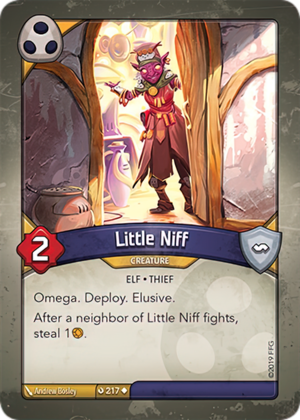 Little Niff, a KeyForge card illustrated by Elf