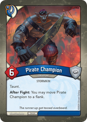 Pirate Champion, a KeyForge card illustrated by Stormkin