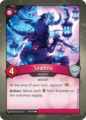 Snarette, a KeyForge card illustrated by Vladimir Zyrianov