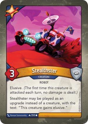 Stealthster, a KeyForge card illustrated by Roman Semenenko