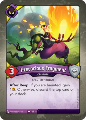 Precocious Fragment, a KeyForge card illustrated by Specter