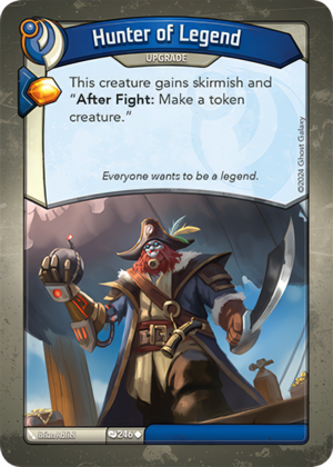 Hunter of Legend, a KeyForge card illustrated by Brian Adriel