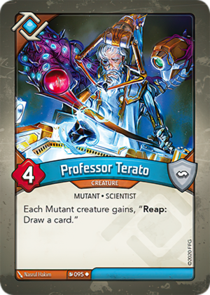 Professor Terato, a KeyForge card illustrated by Nasrul Hakim