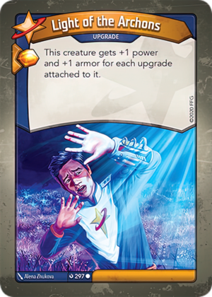 Light of the Archons, a KeyForge card illustrated by Alena Zhukova