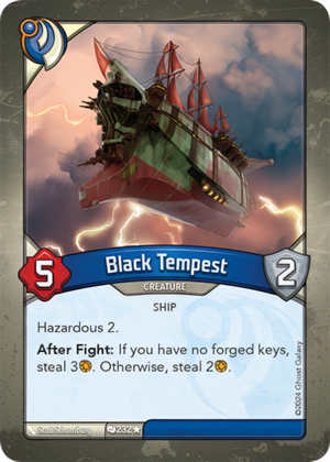 Black Tempest, a KeyForge card illustrated by Scott Schomburg