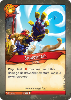 Stratosmack, a KeyForge card illustrated by Chris Bjors