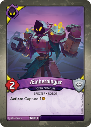 Æmberologist, a KeyForge card illustrated by Specter