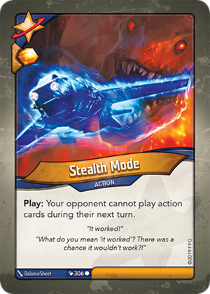 Stealth Mode, a KeyForge card illustrated by BalanceSheet